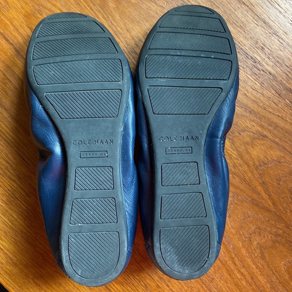 Cole Haan Elsie bow blue ballet flats. Size 6.5. - Picture 3 of 6